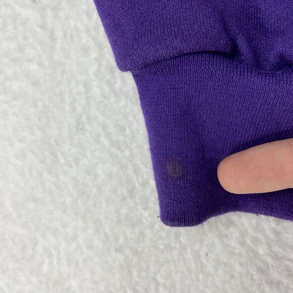 Vintage Tiny Toons Sweatshirt Mens XL Purple Warner Bros Acme College 90s Freeze - Picture 2 of 16